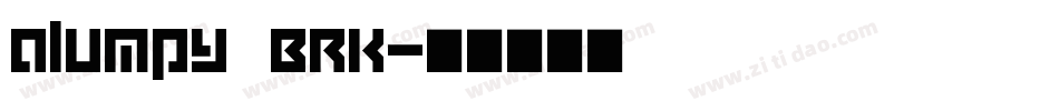 Qlumpy BRK字体转换